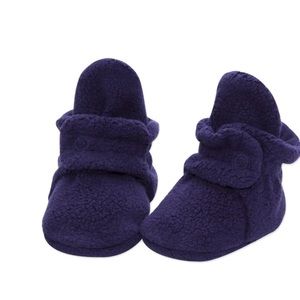 Zutano Cozie Fleece Baby Bootie Color True Navy. Size 3 months